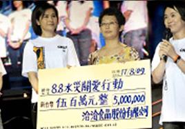 傳愛到臺灣——公司捐贈500萬新臺幣為寶島賑災